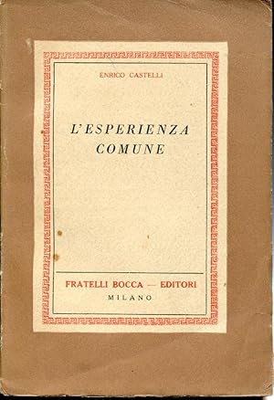 L'esperienza comune.