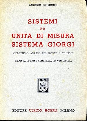 Sistemi ed unità di misura sistema Giorgi.