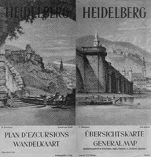 HEIDELBERG ÜBERSICHTSKARTE GENERAL MAP - PLAN D EXCURSIONS - WANDELKAART.