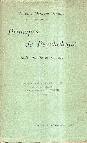 Principes De Psychologie Individuelle Et Sociale.