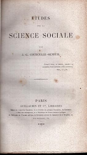 Études sur la science sociale.