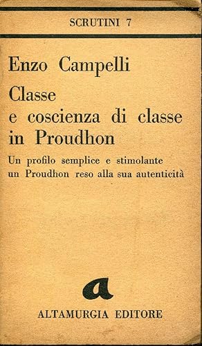 CLASSE E COSCIENZA DI CLASSE IN PROUDHON .