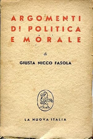 Argomenti di politica e morale.