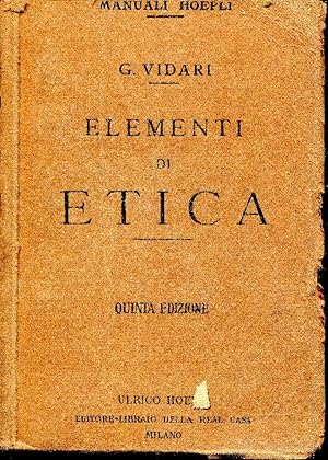 Elementi di Etica. Quinta ediz. con ritocchi e aggiunte.