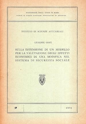 Sulla estensione di un modello per la valutazione degli effetti economici di una modifica nel sis...