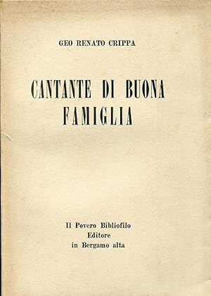 Cantante di buona famiglia. Precede una lettera al maestro Gianandrea Gavazzeni