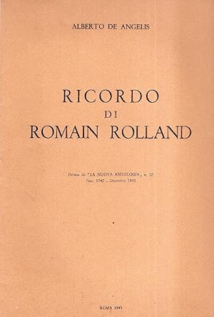 Ricordo di Romain Rolland