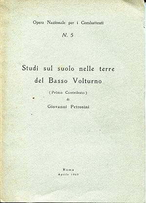 Studi sul suolo nelle terre del Basso Volturno