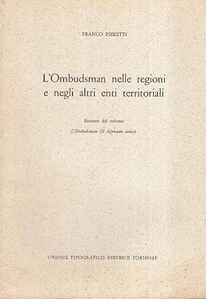 L' Ombudsman nelle regioni e negli altri enti territoriali. Estratto