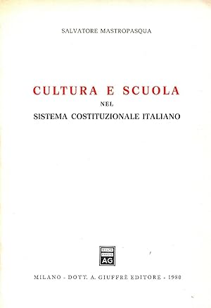 Cultura e scuola nel sistema costituzionale italiano