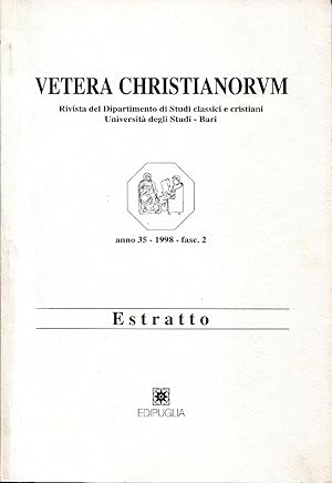 Ricerche sul tema cosiddetto della Tellus nell'ipogeo di via Dino Compagni a Roma. VETERA CHRISTI...