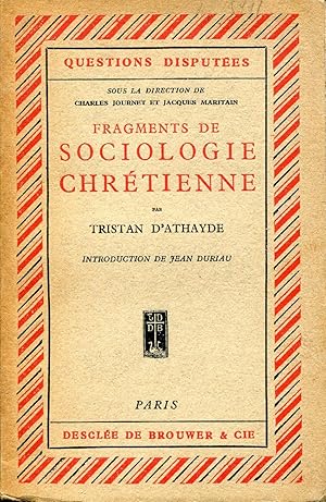 Fragments de Sociologie Chrétienne