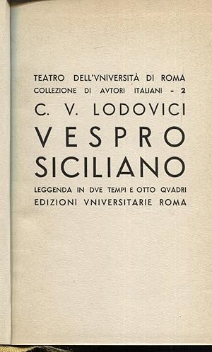 Vespro siciliano. Leggenda in due tempi e otto quadri