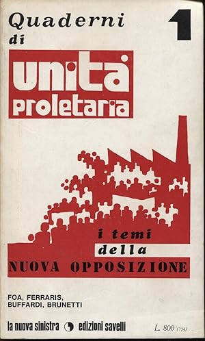 I temi della nuova opposizione. Quaderni di unità proletaria n. 1