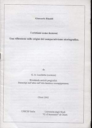 I cristiani come hesterni. Una riflessione sulle origini del comparativismo storiografico