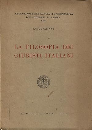 La filosofia dei giuristi italiani