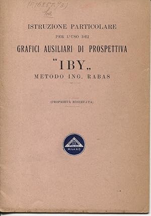 Istruzione particolare per l'uso dei grafici ausiliari di prospettiva "Iby" metodo ing. Rabas