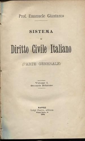 Sistema di Diritto Civile Italiano (Parte generale)