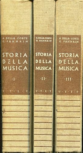 STORIA DELLA MUSICA. III voll. II ediz. molto ampliata.