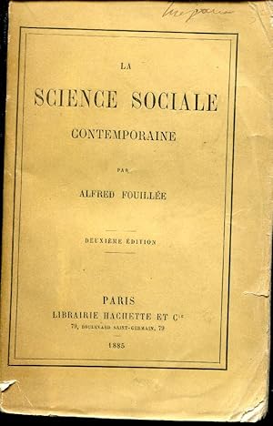 La Science Sociale Contemporaine.