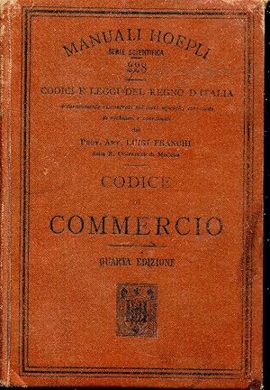 Codice di commercio. Quarta edizione.