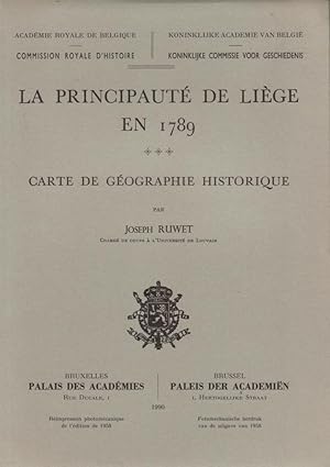 La Principauté de Liège en 1789 : carte de géographie historique