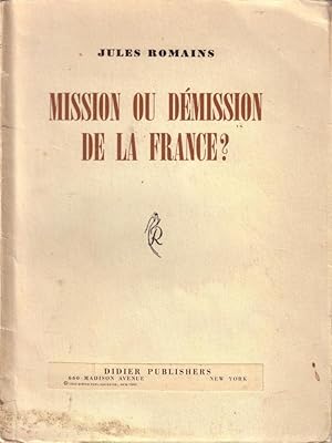 Mission ou démission de la France ?