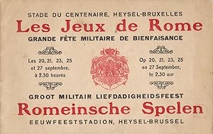 Les Jeux de Rome (Grande fête militaire de bienfaisance) - Romeinsche Spelen (Groot militaire lie...