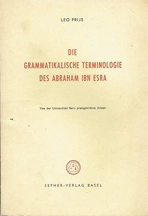 Die grammatikalische Terminologie des Abraham ibn Esra