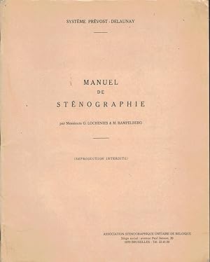 Manuel de sténographie (Système Prévost-Delaunay)