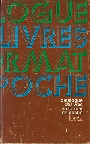 Catalogue de livres au format de poche 1972