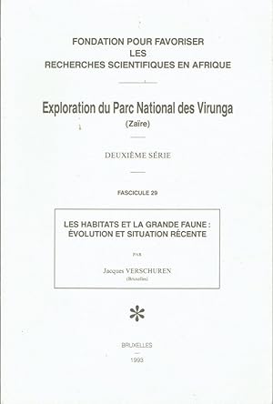 Exploration du Parc National des Virunga (Zaïre), Deuxième série, fascicule 29: Les habitats et l...