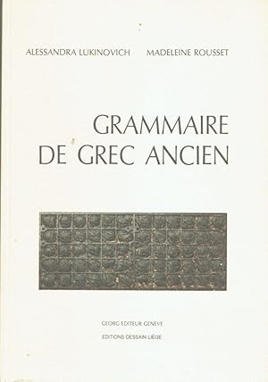Grammaire de Grec ancien