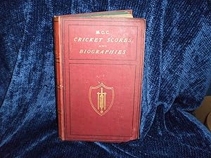 M.C.C. Cricket Scores and Biographies from 1772 to 1854 - Vol X