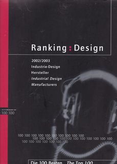 RANKING: DESIGN 2002-2003 - THE TOP 100 INDUSTRIAL DESIGN MANUFACTURERS IN GERMANY