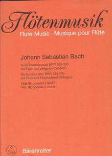 BACH - Sonatas Vol.3: nº 5 y 6 para Flauta y Piano (Kirchner)
