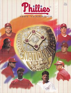 1994 Philadelphia Phillies Official Yearbook