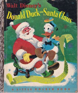 WALT DISNEY'S DONALD DUCK AND SANTA CLAUS, A Little Golden Book