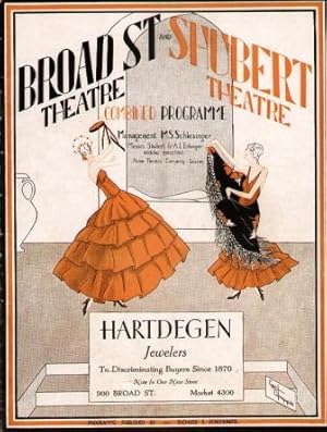 BROAD ST. THEATRE & SHUBERT THEATRE COMBINED PROGRAM (1929) Newark, New Jersey