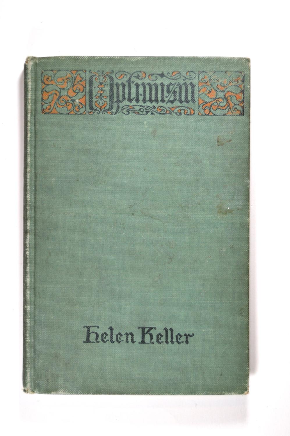 optimism an essay helen keller