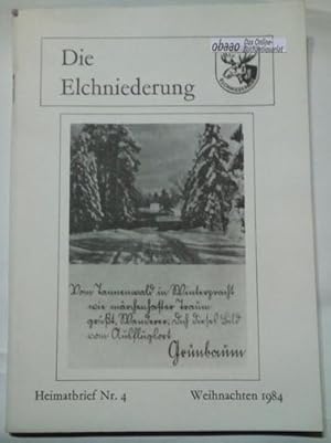 Die Elchniederung - Heimatbrief Nr. 4 Weihnachten 1984