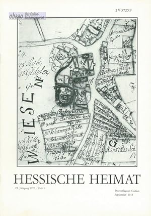 Hessische Heimat 23. Jahrgang 1973 Heft 3