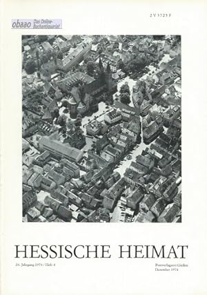 Hessische Heimat 24. Jahrgang 1974 Heft 4