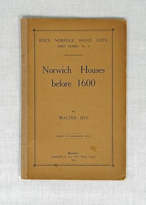 Norwich houses before 1600