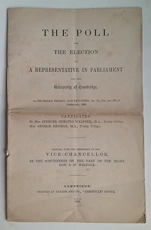 The Poll for the Election of a Representative in Parliament for the University of Cambridge