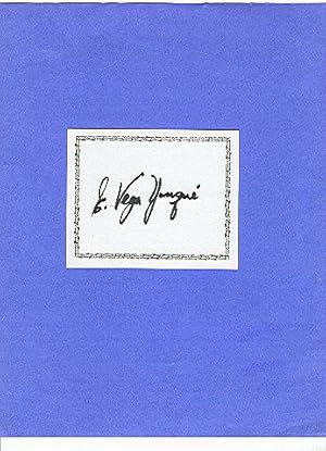 **SIGNED BOOKPLATES/AUTOGRAPHS by EDGARDO VEGA YUNQUE**