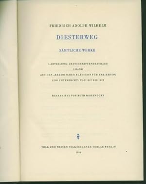 Sämtliche Werke. Hrsg. von Heinrich Deiters, Hans Ahrbeck, Robert Alt, Gerda Mundorf, Leo Regener...