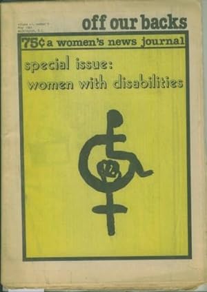 women s news journal. special issue: women with disabilities. Volume x i, number 5.