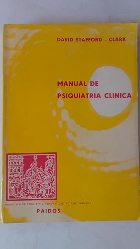 Manual de psiquiatría clínica