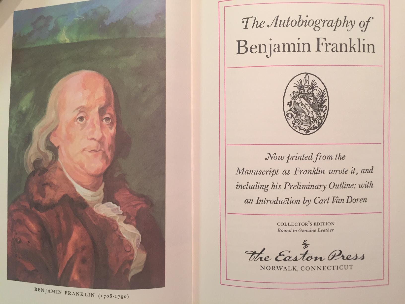 franklin the autobiography franklin the autobiography